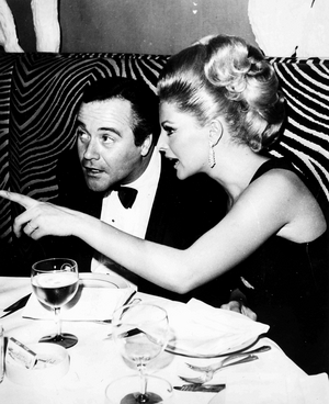 Virna Lisi and Jack Lemmon, 1965 (b/w photo)