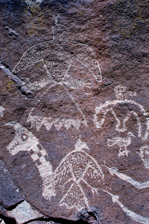 Anasazi rock art etchings found in New Mexico., 1995 (photo)