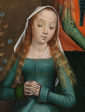Detail of the Charity of St Nicholas, from the Altarpiece of St. Nicholas, c.1486-93 (oil on panel) 