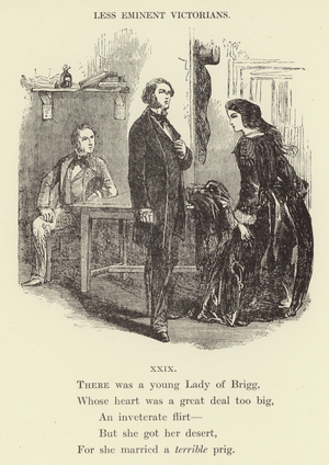 There was a young Lady of Brigg (engraving)
