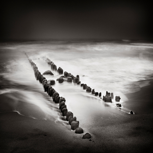 February Fog, Sylt, Germany, 2010 (b/w photo)