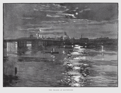 The Thames at Southwark (litho)