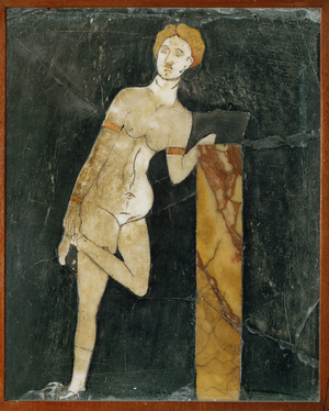 Venus removing her sandal