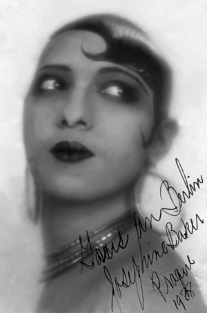 Josephine Baker, 1928 (b/w photo)
