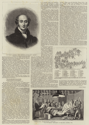 The Early History of the Royal Academy (engraving)