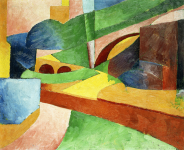 Untitled (Landscape with Bridge), 1914 (oil on canvas)