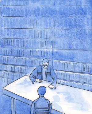 I remember asking a Catholic priest for help and advice, 2000 (w/c on paper)