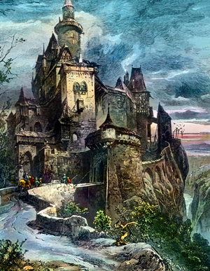 Symbolic image of a medieval knight's castle
