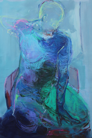 Ikigai 2, 2023 (acrylics and pastels on canvas)