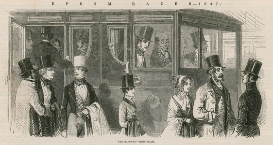Epson Races 1847: The Railway - First Class (engraving)
