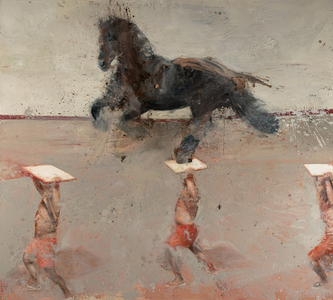 Galloping horse, 2021 (oil on canvas)