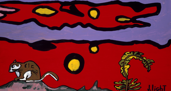 Mt. Squirrel, 1987 (enamel on wood)