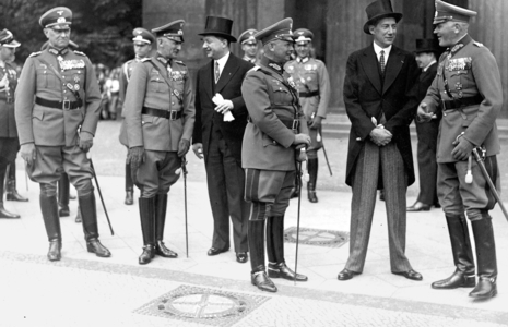Polish Foreign Minister Josef Beck's visit to Germany (b/w photo)