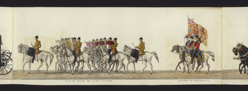 Part of the Panoramic View of the Entire Funeral Procession of Arthur, Duke of Wellington (coloured aquatint)
