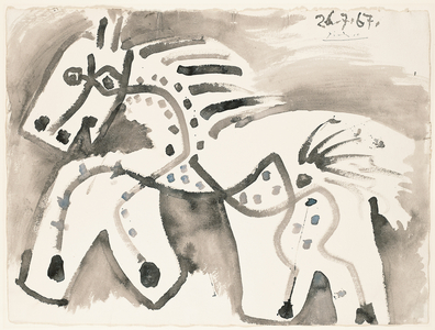 Horse, 1967 (w/c & wash on paper)