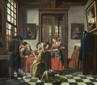 Card game (oil on canvas)