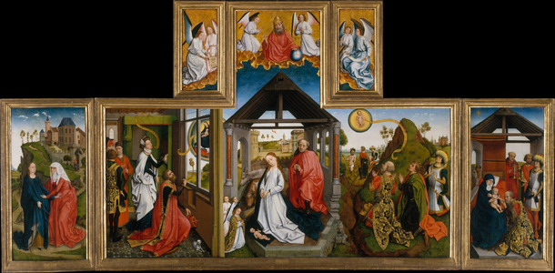 The Nativity, mid 15th century (tempera and oil on wood)