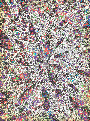 Stars give birth to Colour, 2016 (ink on paper)