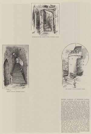 Secret Passage at Windsor Castle (engraving)