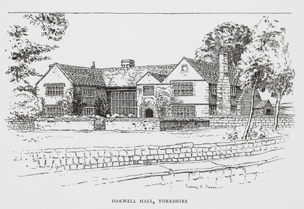 Oakwell Hall, Yorkshire (litho)