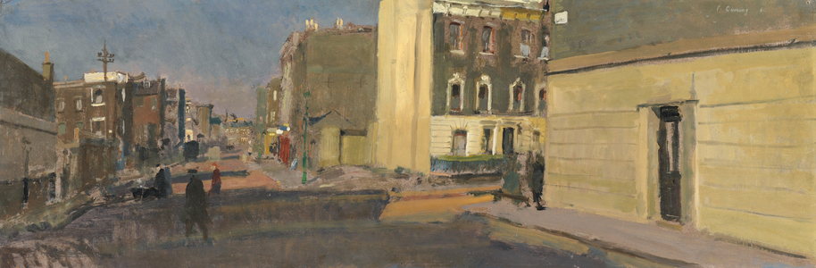 Back Streets (oil on board) 