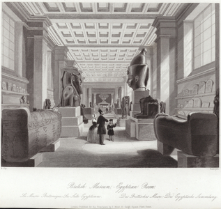 The Egyptian Room of the British Museum (engraving)