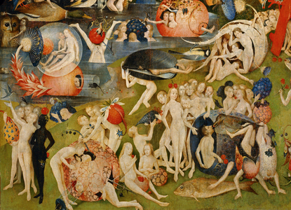 Garden of Delights Left wing: Garden of Earthly Delights, detail, 1503-04 (oil on canvas)