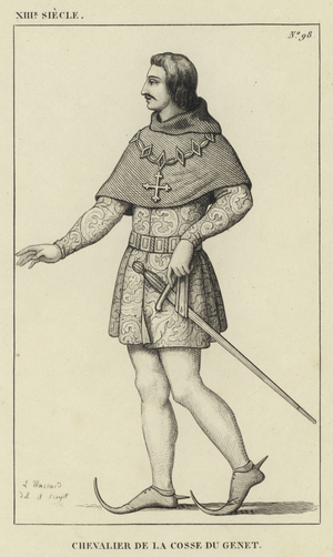 XIII Siecle, Chevalier de la Cosse du Genet (engraving)
