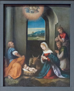 Adoration of the shepherds, 1510-20 (oil on wood)