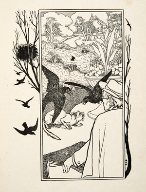 The Cat and Crows, from A Hundred  Anecdotes of Animals, pub. 1924 (engraving)