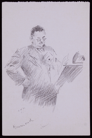 Portrait of Aubrey Hammond, c.1934 (pencil on paper)
