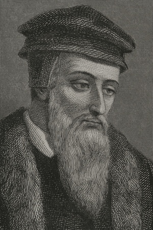 John Calvin, French theologian and reformer, 19th century (engraving)