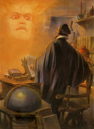 'Spirit of the Earth', from 'Faust' by Johann Wolfgang von Goethe (print)