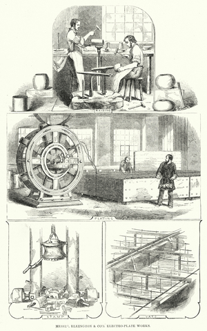 Messrs Elkington and Co's Electro-Plate Works (engraving)