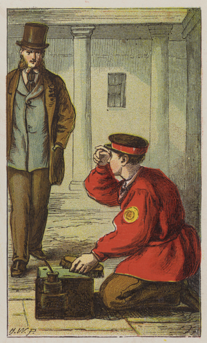 Shoeblack (colour litho)