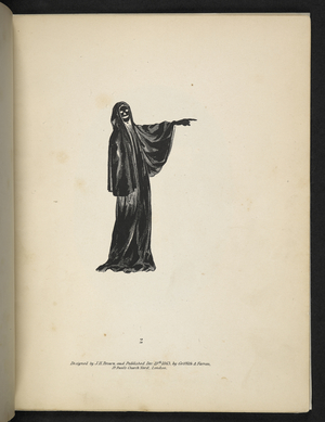 Plate 2. A ghost in black, from 'Spectropia' 1864 (litho)