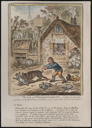 The Life of William Cobbett, written by himself (coloured engraving)