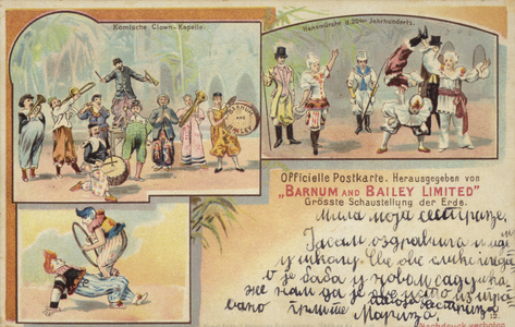 Barnum and Bailey's Circus (colour litho)