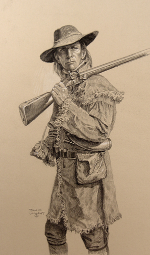 Frontiersman with Pipe