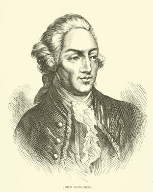 John Hancock, American merchant and politician (engraving)