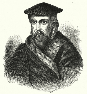 Hans Tausen, Danish Lutheran theologian of the Reformation (engraving)