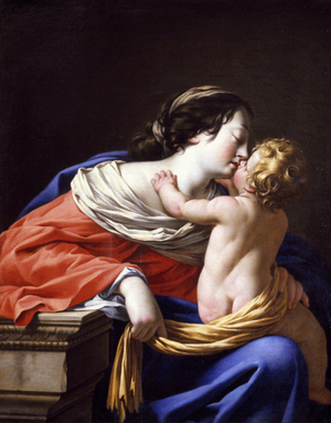 Madonna and Child, c.1635-1640 (oil on canvas)