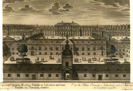 The Old and New Schleissheim Palace in Munich, 1722