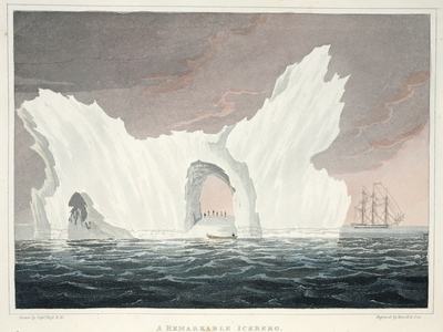 A Remarkable Iceberg, July 1818, illustration from 'A Voyage of discovery...', 1819 (litho)					
