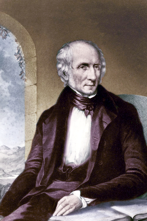 England: The poet William Wordsworth (1770-1850), watercolour, Margaret Gillies (1803-1887), 1839