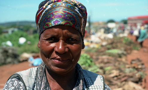 Woman at muti market, 1998 (film still)