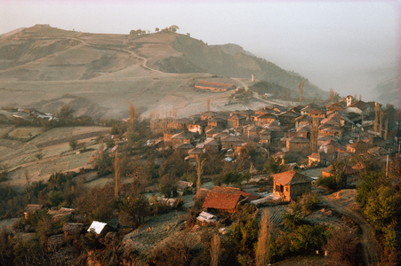 The village of Gorna Sushitsa is nearly completely self-sufficient. Gorna Sushitsa, Bulgaria., 1980s (photo)