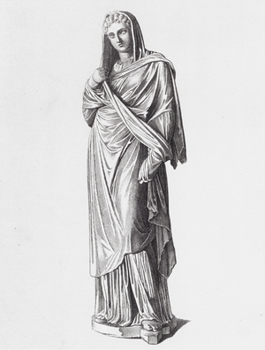 Ancient Greek woman (litho)