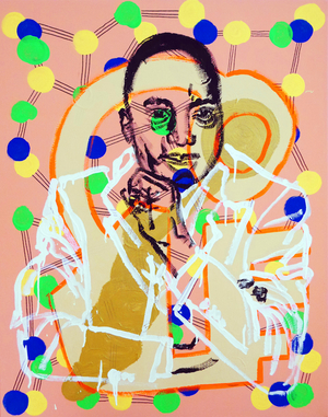 Stigmate : Joseph Kabila, 2018 (acrylic on canvas)