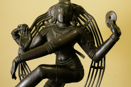 Detail of Chinese bronze figure of dancing Shiva Gangadhara Nataraja, Tamil Nadu, Cho…, 2015 (photo)